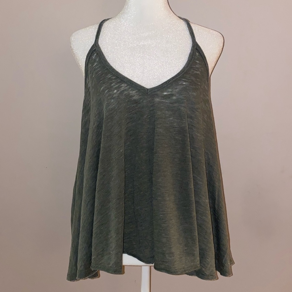 Free People Sandy Tank - Moss Green